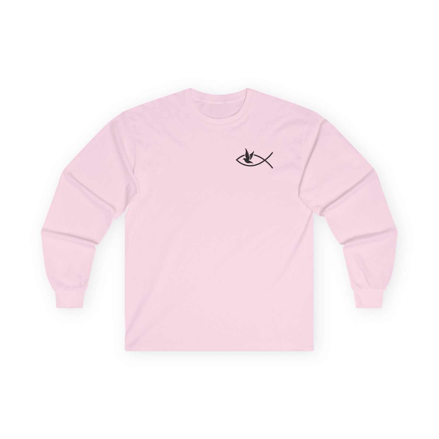 Ichthys + Dove Minimalist Long Sleeve Tee | Unisex Ultra-Cotton Christian Shirt