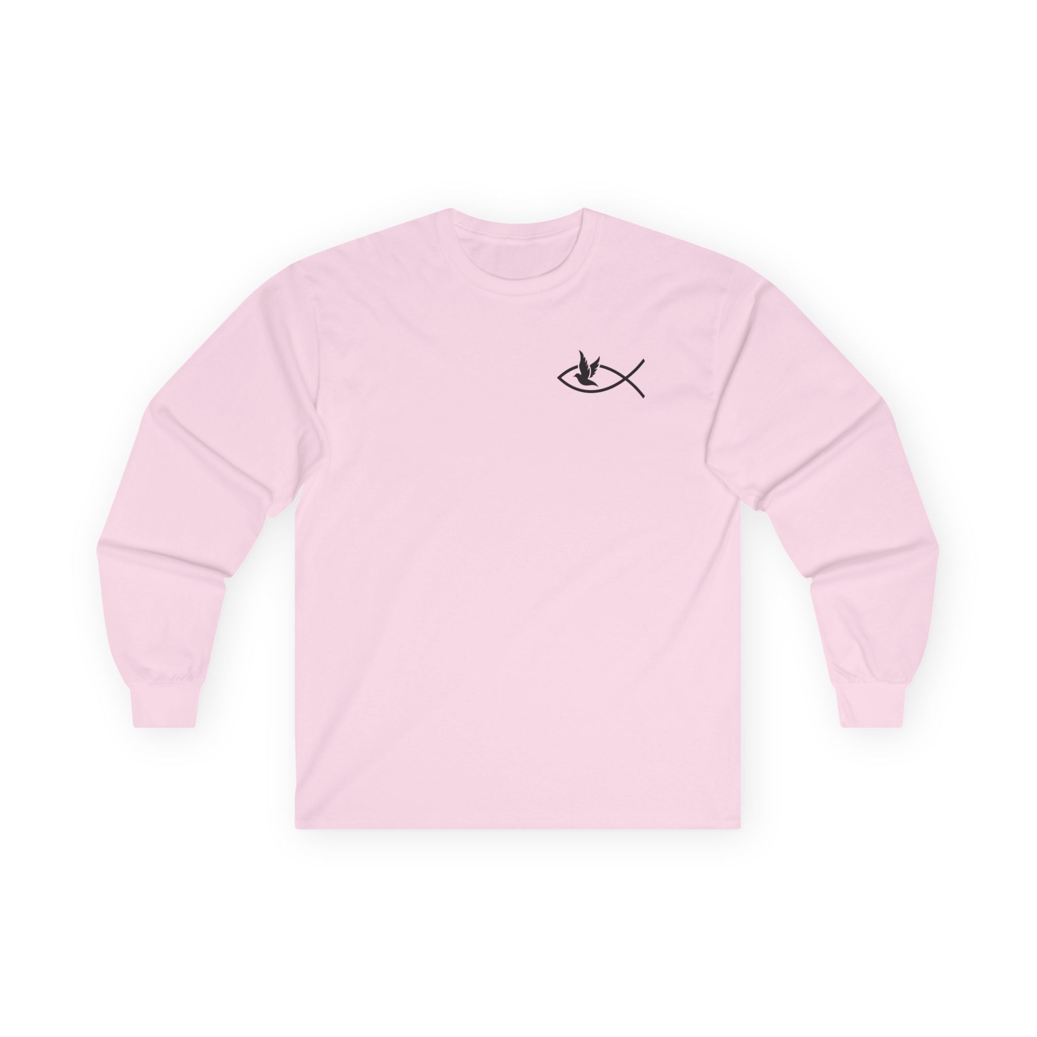 Ichthys + Dove Minimalist Long Sleeve Tee | Unisex Ultra-Cotton Christian Shirt