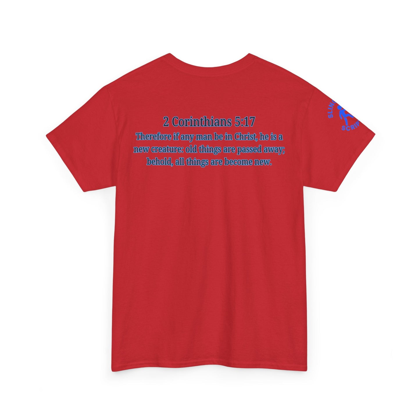Restored by the Lord Tee | 2 Corinthians 5:17 Scripture Shirt | Christian Rebuild T-Shirt | Unisex Heavy Cotton Tee