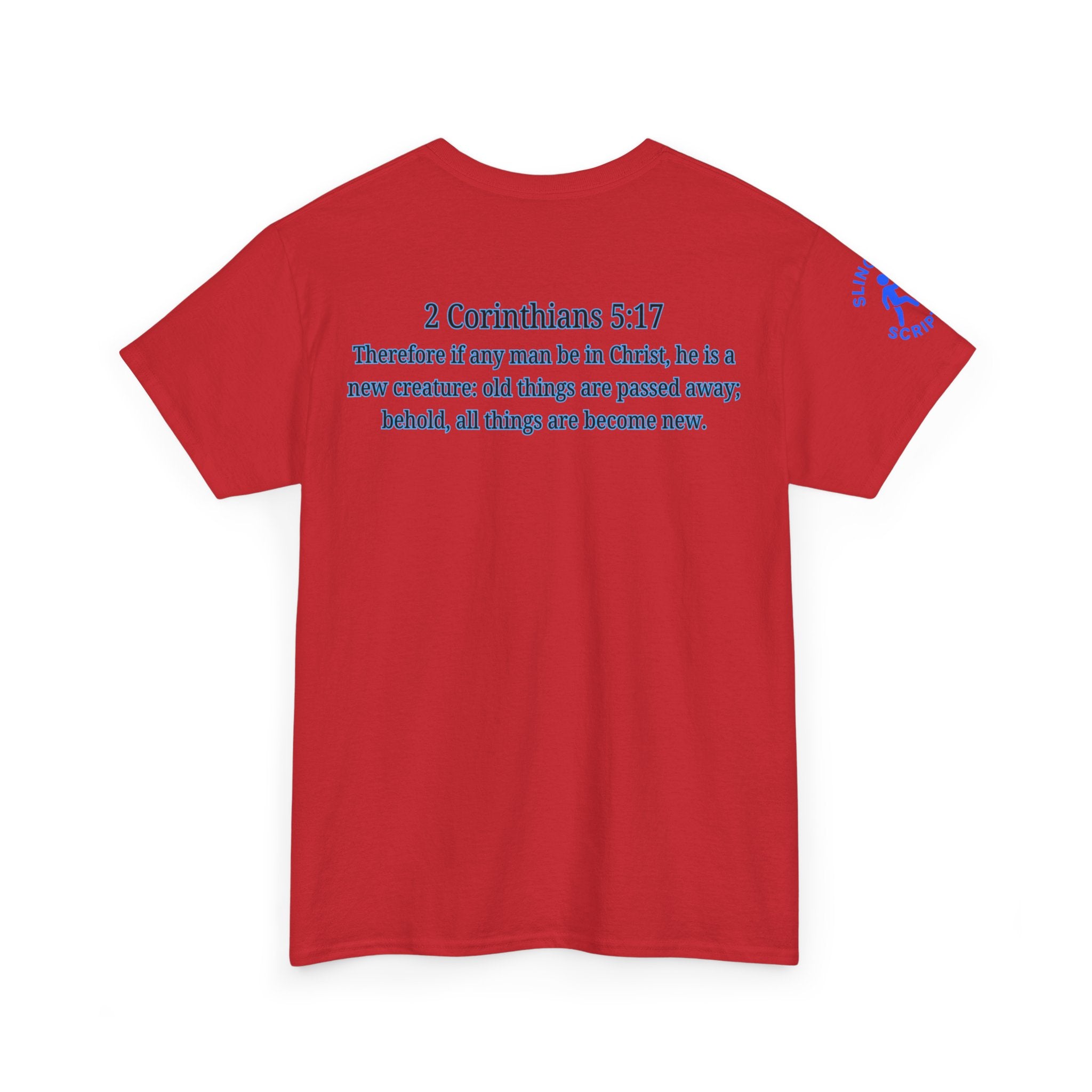 Restored by the Lord Tee | 2 Corinthians 5:17 Scripture Shirt | Christian Rebuild T-Shirt | Unisex Heavy Cotton Tee