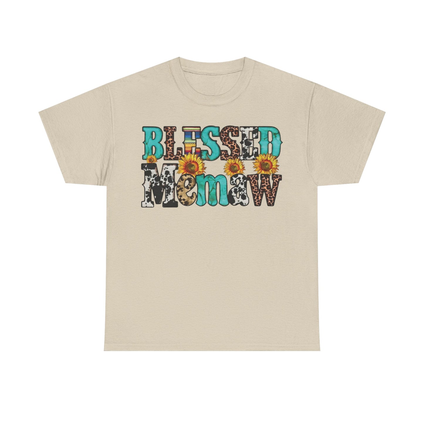Blessed memaw Sunflower T-Shirt | Faith-Inspired Grandma Tee