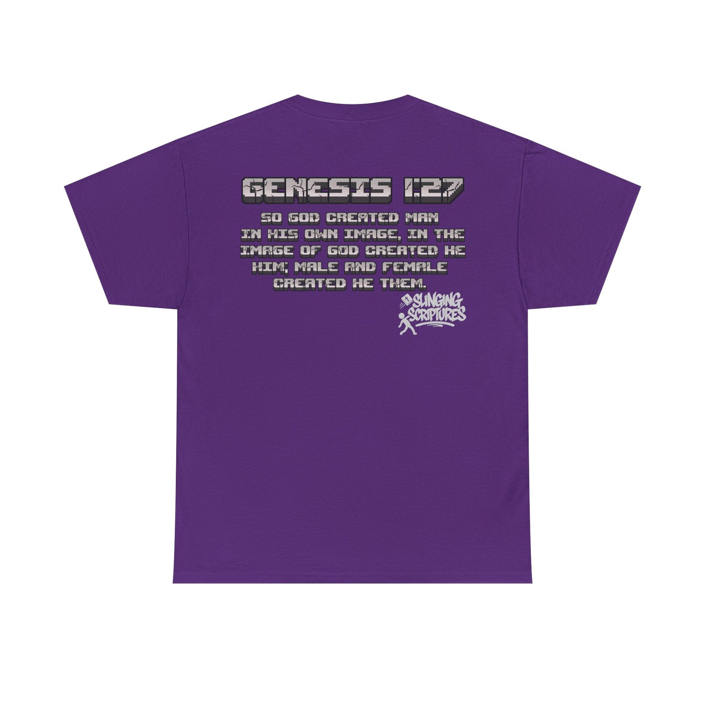 Genesis 1:27 Minecraft-Inspired Christain T-Shirt - Unisex