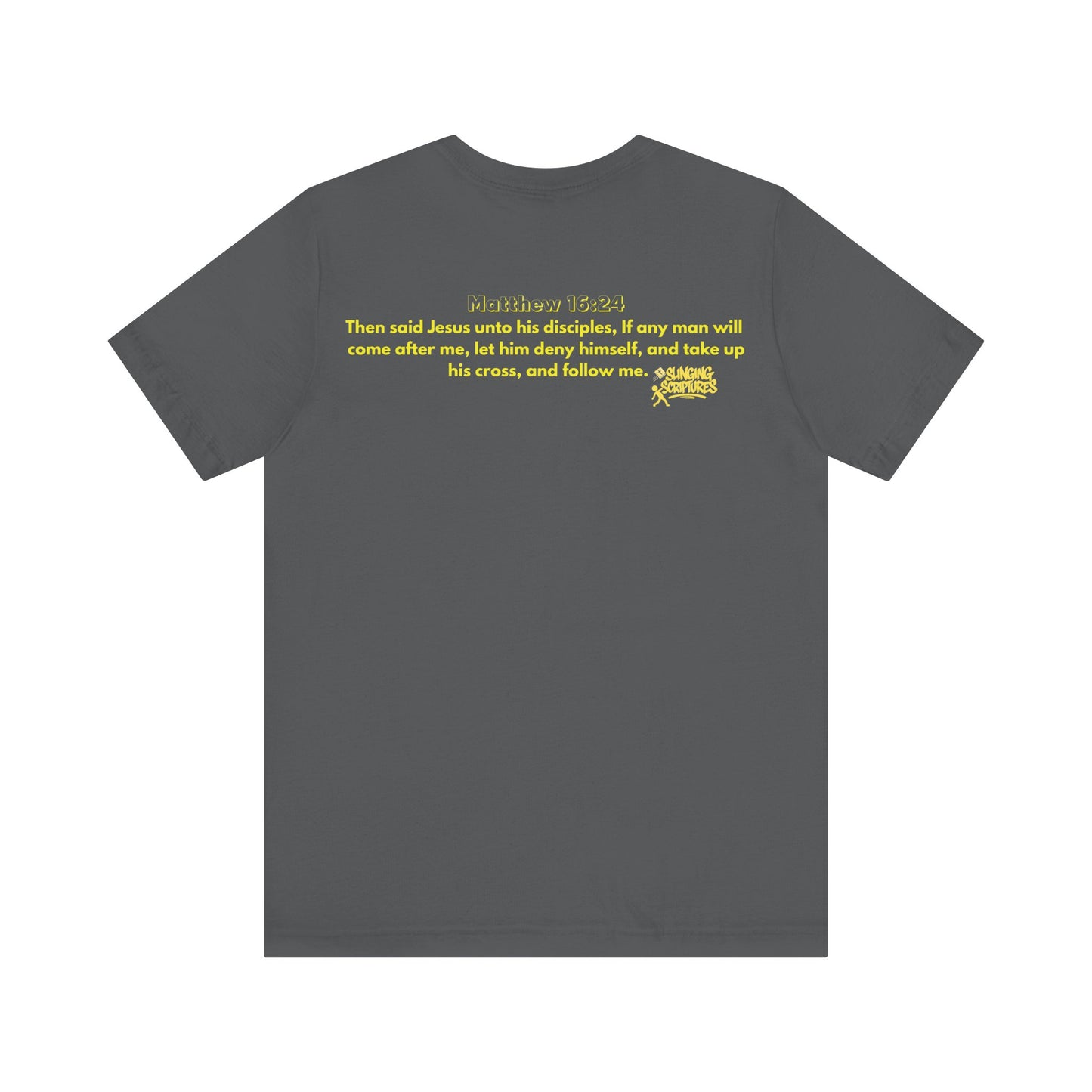 Cross Training — Matthew 16:24 | Unisex Jersey Short Sleeve Christian T-Shirt