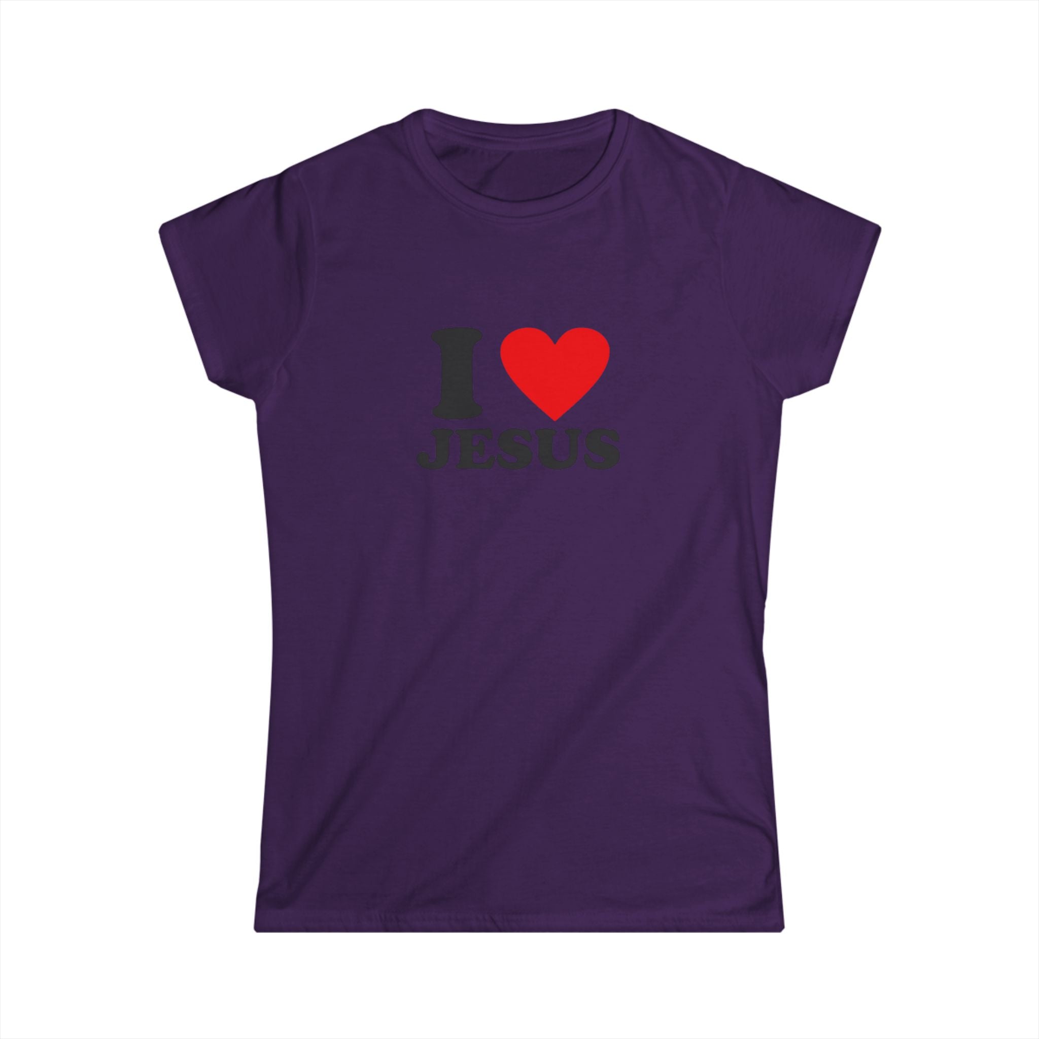 I ❤️ Jesus Women’s Tee | Christian Softstyle T-Shirt