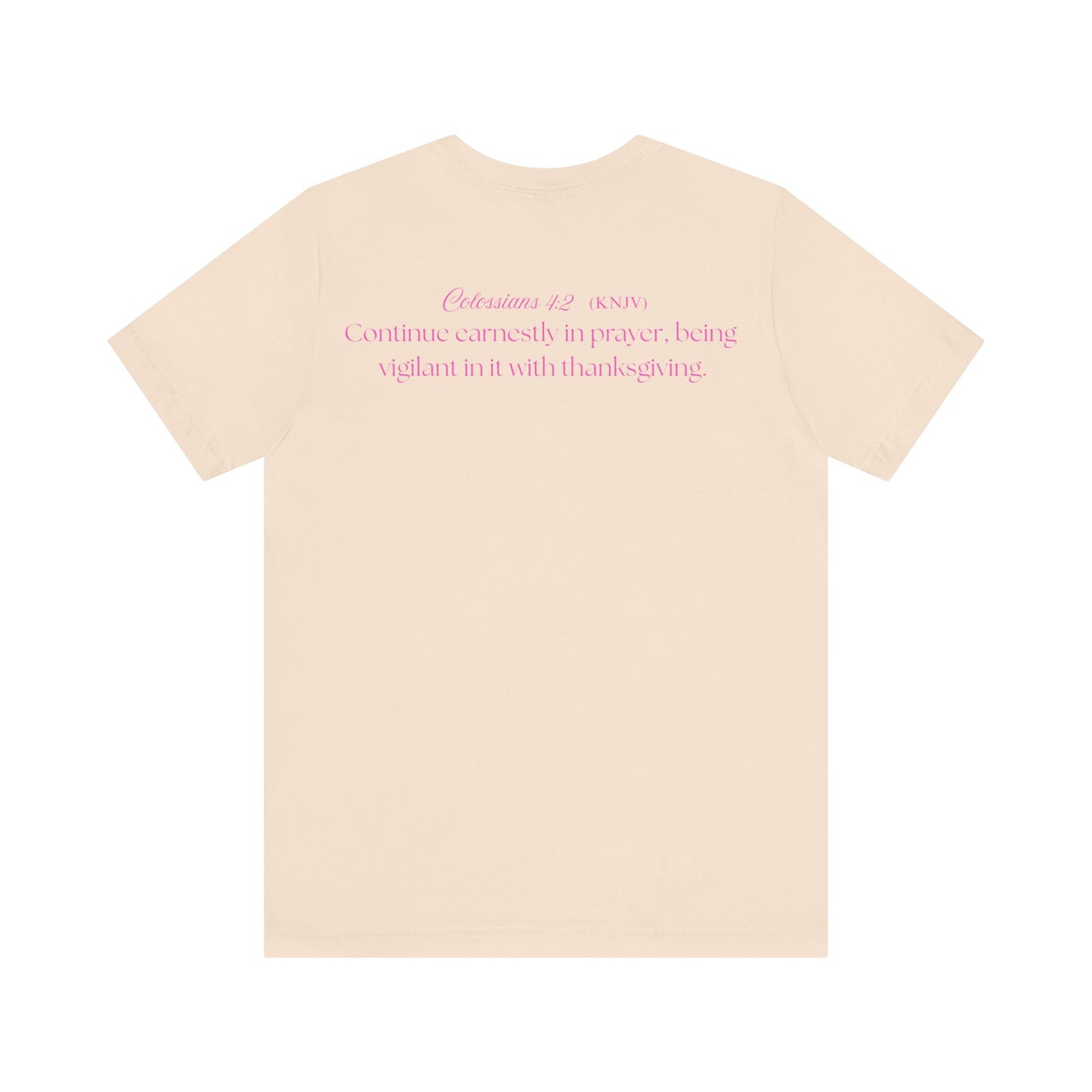 Mama Prays — Colossians 4:2 | Unisex Jersey Short Sleeve Christian T-Shirt
