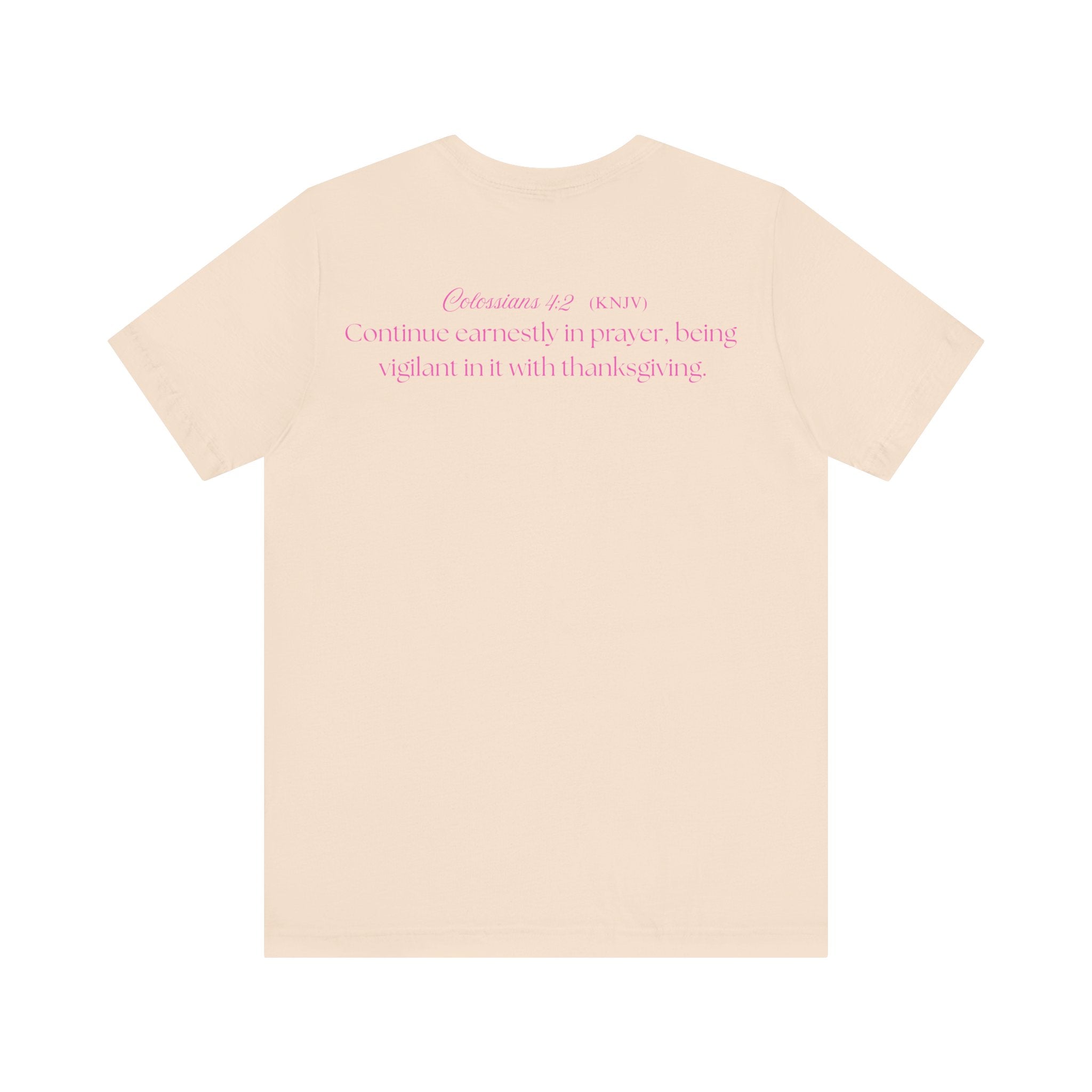 Mama Prays — Colossians 4:2 | Unisex Jersey Short Sleeve Christian T-Shirt