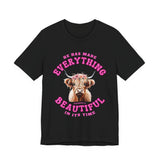 Everything Beautiful in Its Time Tee | Ecclesiastes 3:11 Scripture Shirt | Unisex Jersey Short Sleeve Inspirational Christian T-Shirt