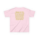 Don’t Worry, Be Happy Kids Tee | Philippians 4:6-7 Scripture Shirt