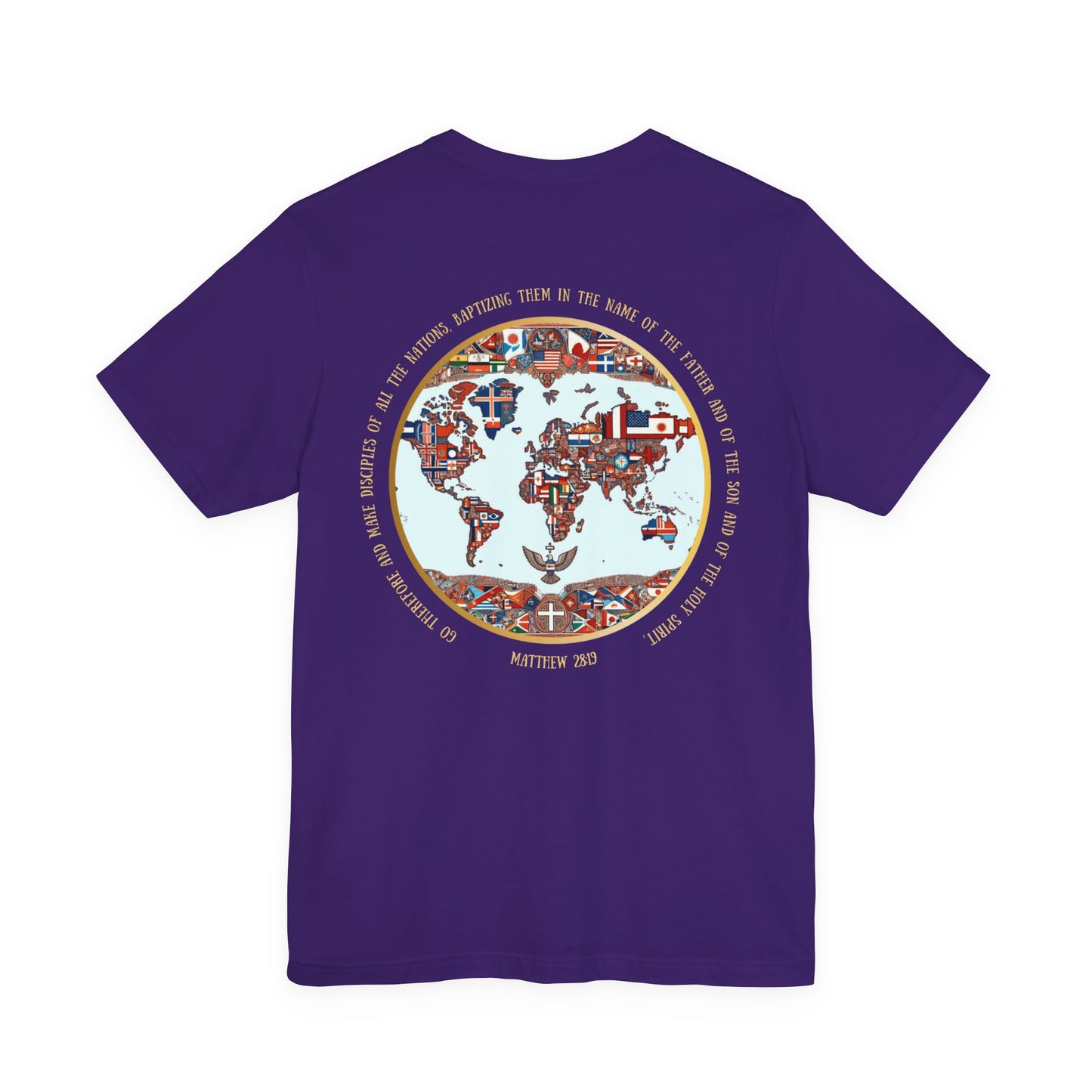 Go and Make Disciples Tee – Matthew 28:19, Unisex, Jersey Short Sleeve, Christian Travel Fashion”