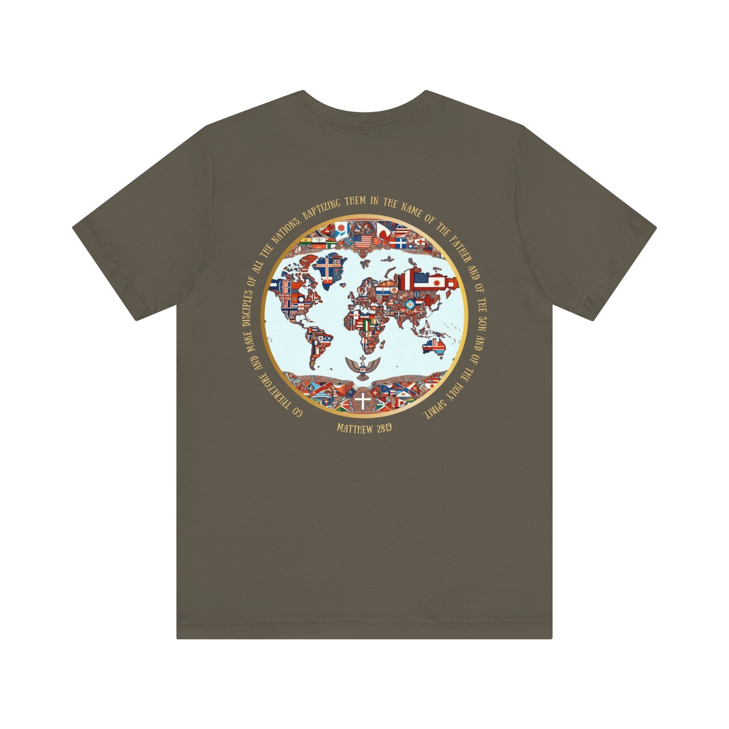 Go and Make Disciples Tee – Matthew 28:19, Unisex, Jersey Short Sleeve, Christian Travel Fashion”