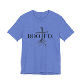 Rooted in Christ | Colossians 2:6-7 Scripture Tee | Unisex Christian T-Shirt