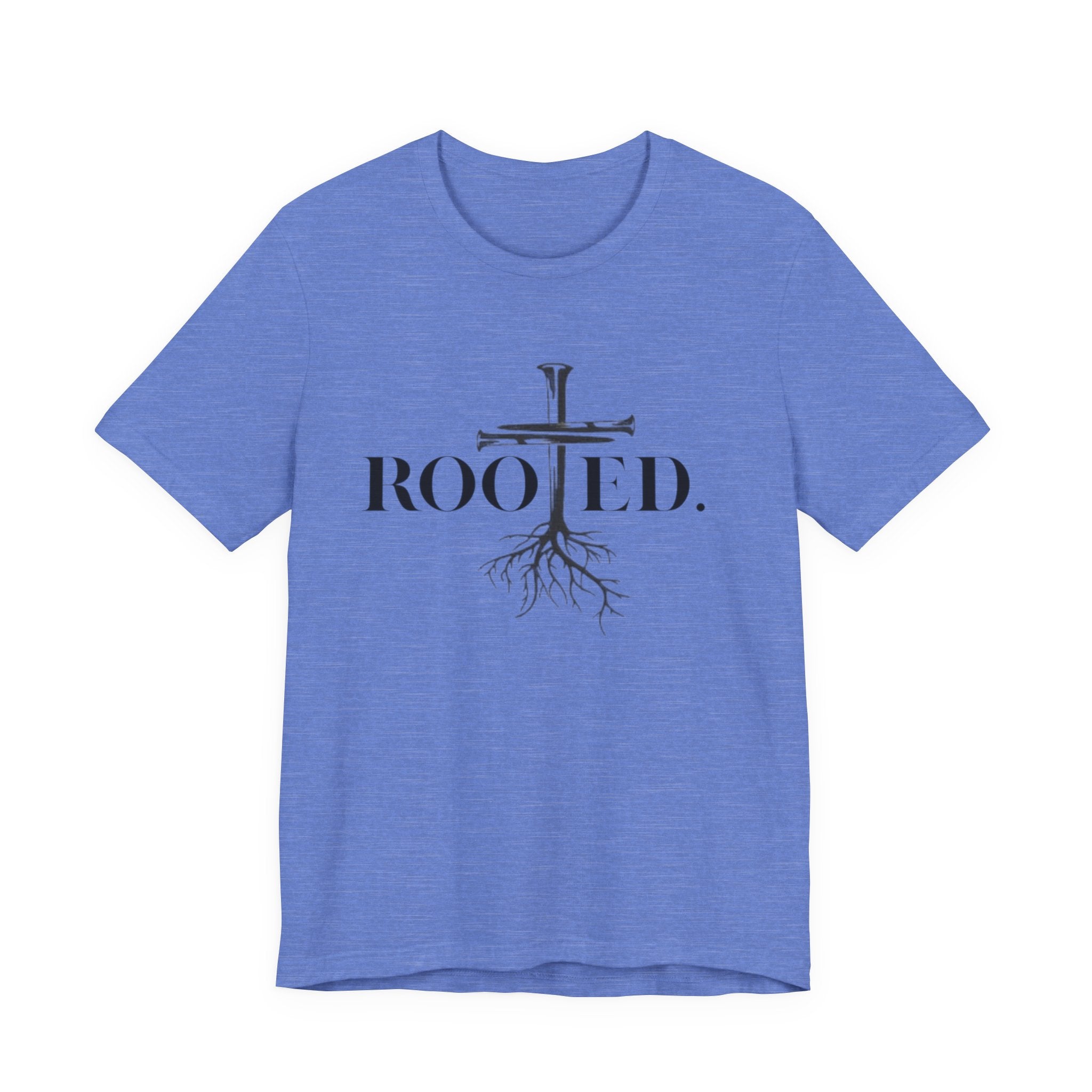 Rooted in Christ | Colossians 2:6-7 Scripture Tee | Unisex Christian T-Shirt