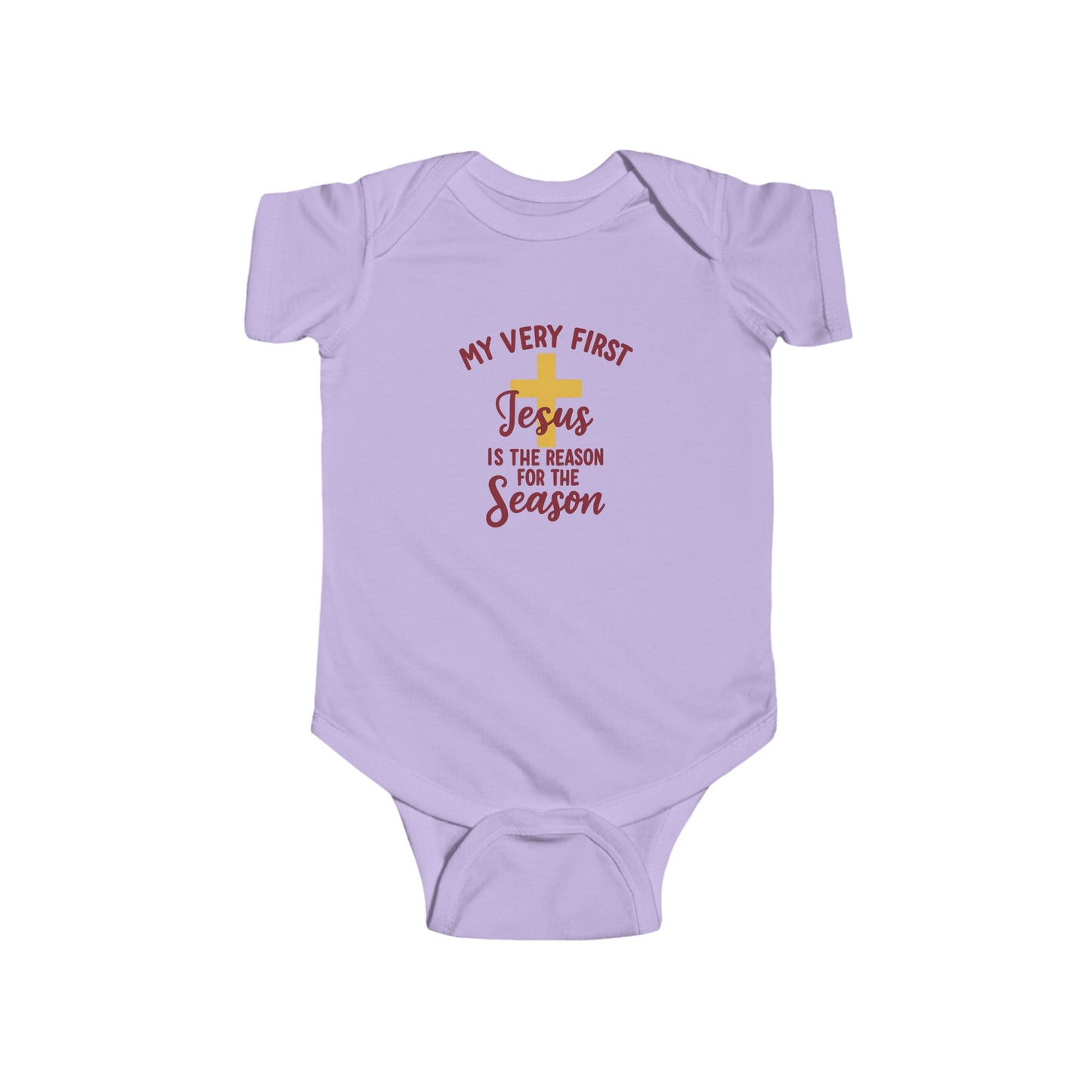 My Very First “Jesus Is the Reason for the Season” Infant Bodysuit — Christmas Baby Onesie