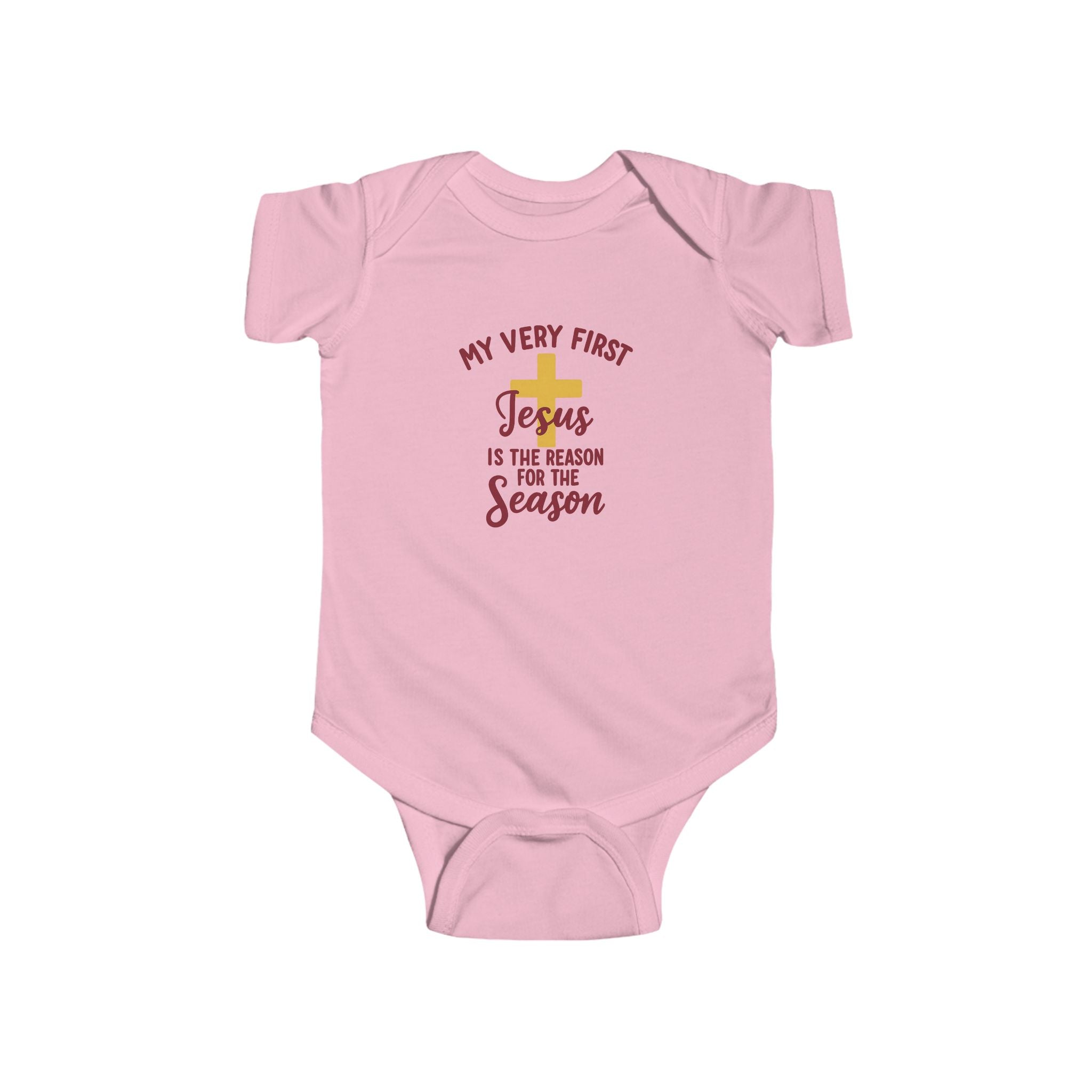 My Very First “Jesus Is the Reason for the Season” Infant Bodysuit — Christmas Baby Onesie
