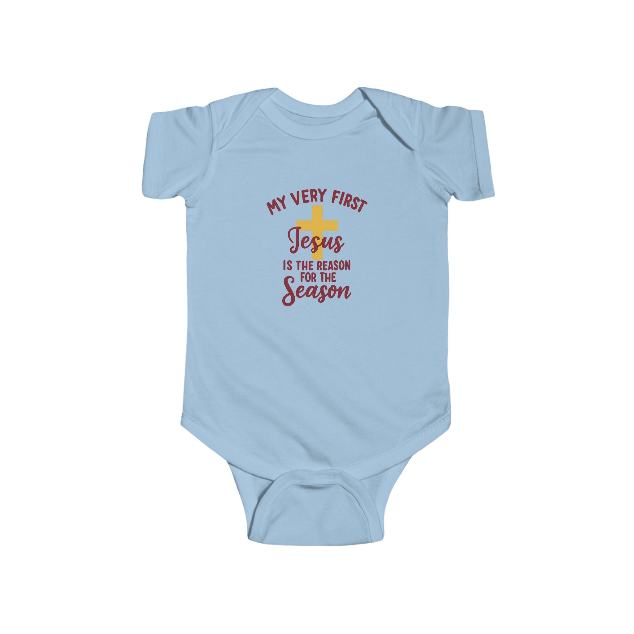 My Very First “Jesus Is the Reason for the Season” Infant Bodysuit — Christmas Baby Onesie