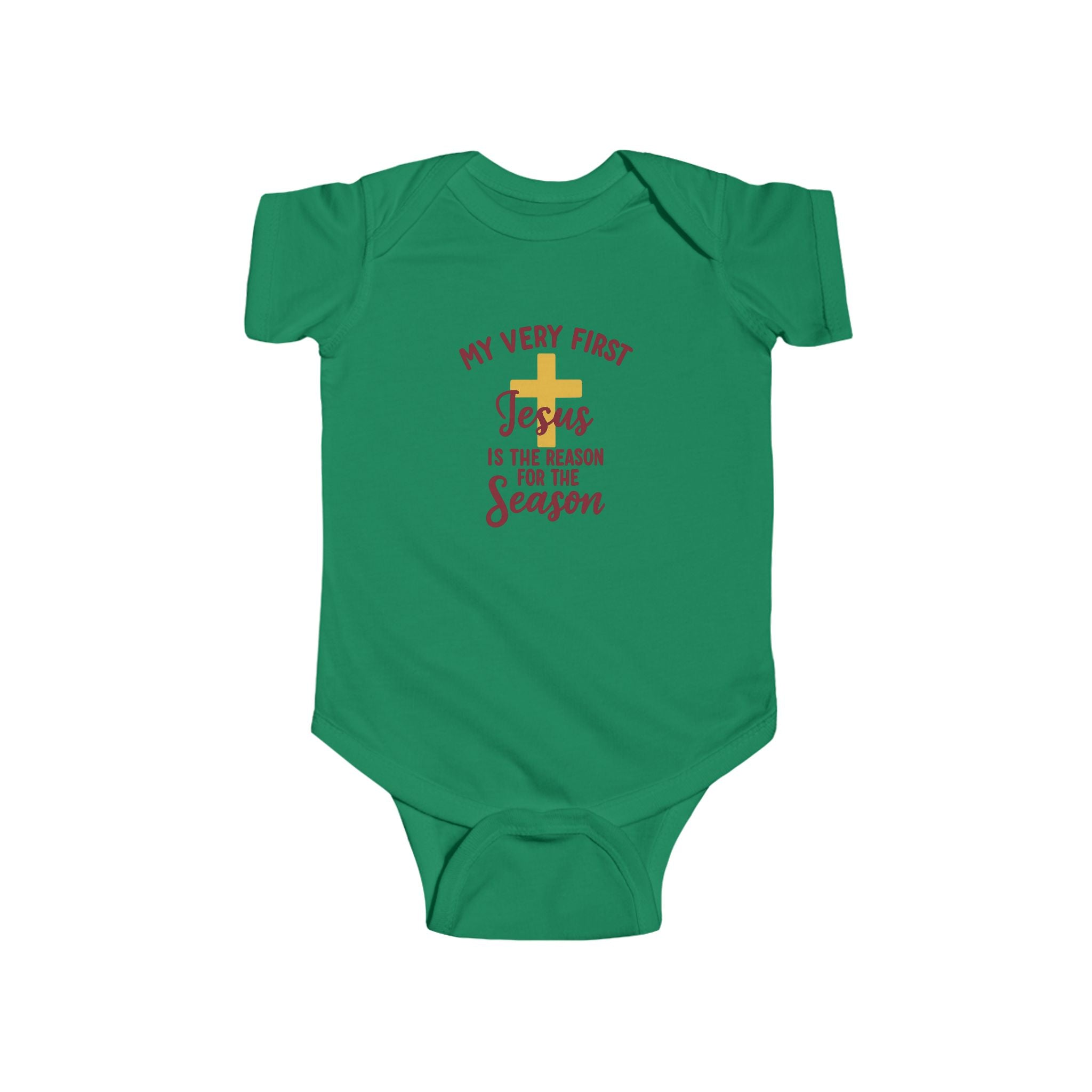 My Very First “Jesus Is the Reason for the Season” Infant Bodysuit — Christmas Baby Onesie