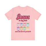 Jesus Is My Jam Tee | Unisex Jersey Christian T-Shirt | Fun Scripture Shirt | Faith-Based Graphic Tee