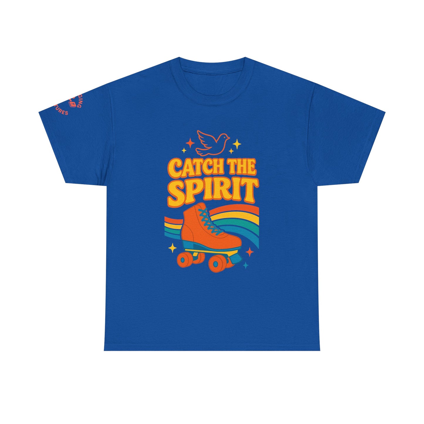 Catch the Spirit — 2 Corinthians 3:17 Retro Skate | Unisex Heavy Cotton Christian T-Shirt