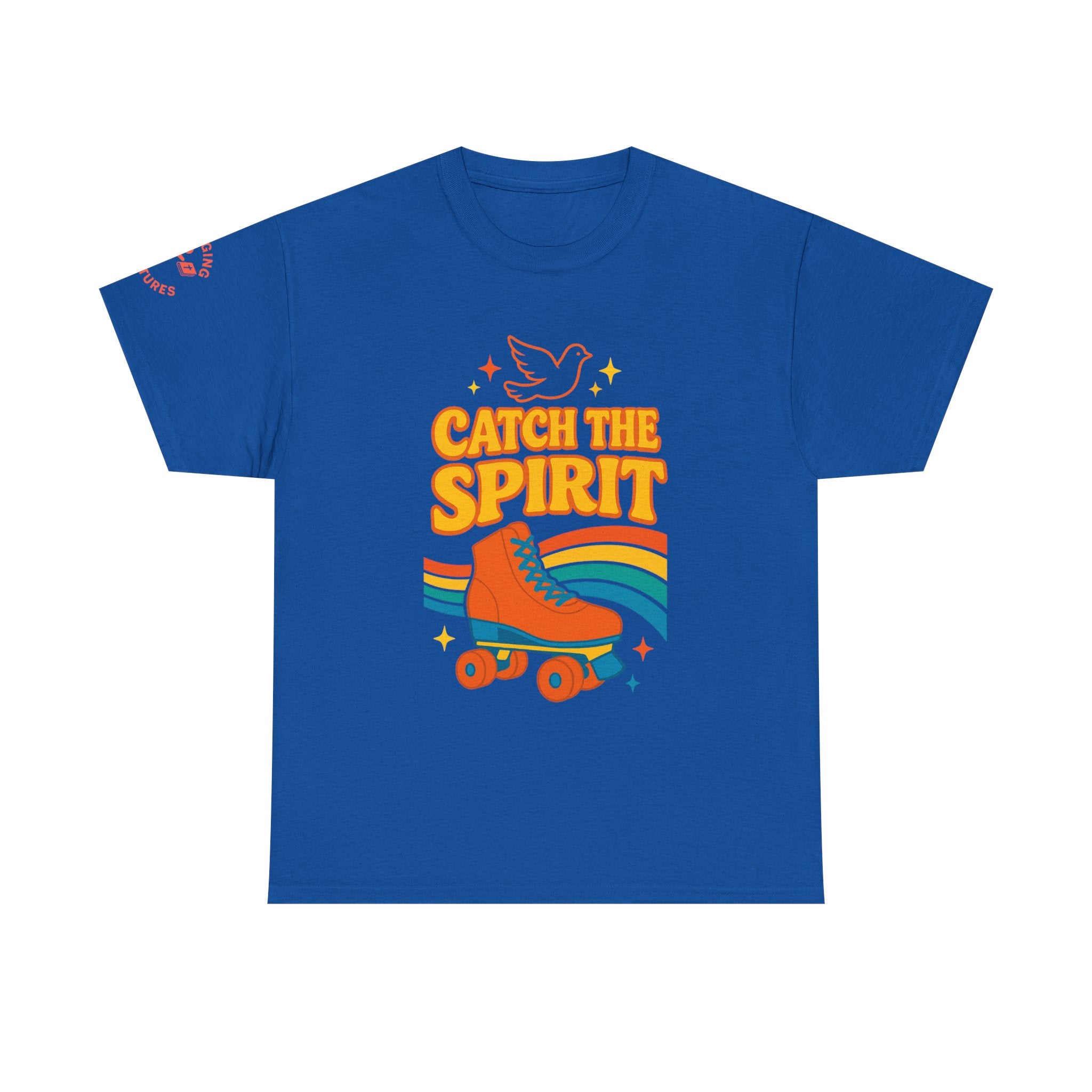 Catch the Spirit — 2 Corinthians 3:17 Retro Skate | Unisex Heavy Cotton Christian T-Shirt