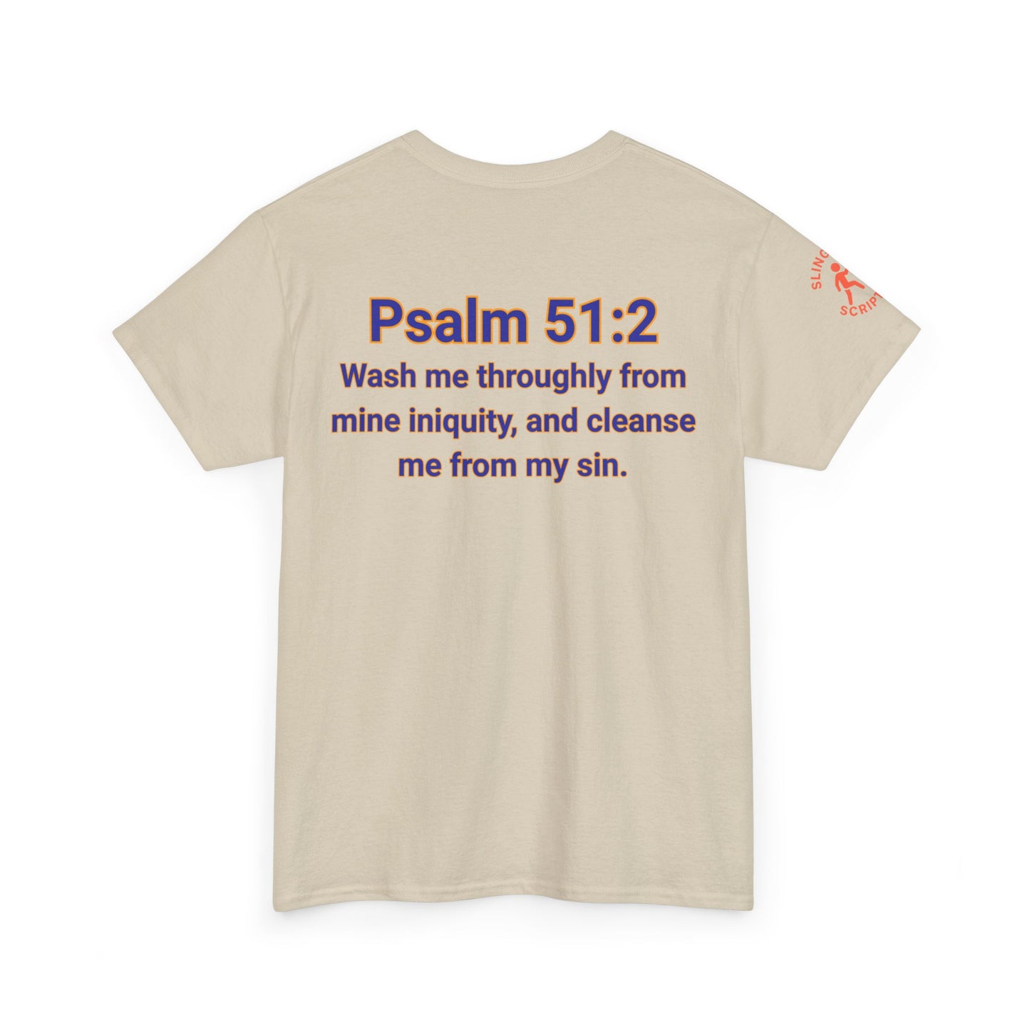 Jesus Gets Sin Out Tee | Psalm 51:2 | Unisex Heavy Cotton Christian Shirt