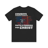 Cowboys for Christ — Faith & Freedom Tee | Unisex Jersey Short Sleeve Christian T-Shirt