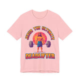 Jesus Deadlifter Tee – Romans 6:9 Unisex Jersey T-Shirt, Gym Shirt, Fitness Apparel, Biblical Strength Tee