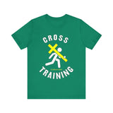 Cross Training — Matthew 16:24 | Unisex Jersey Short Sleeve Christian T-Shirt
