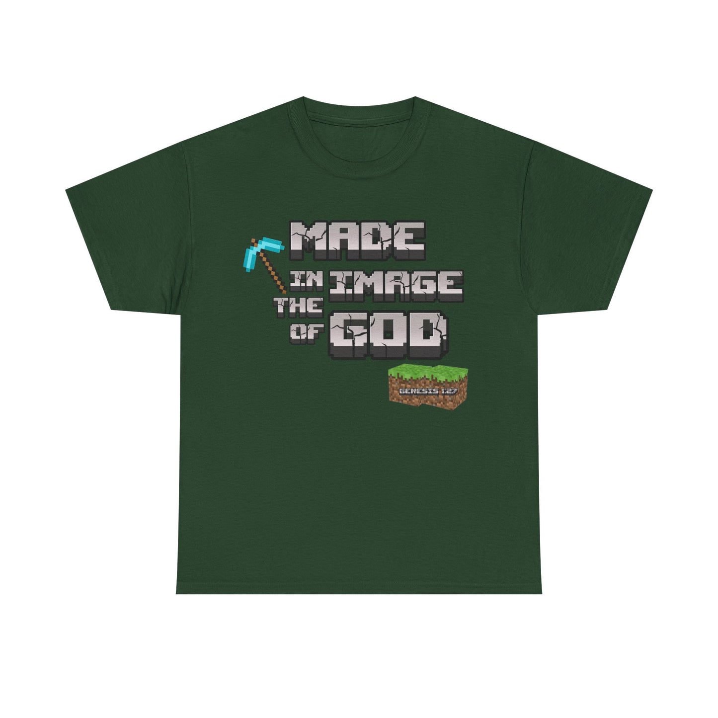 Genesis 1:27 Minecraft-Inspired Christain T-Shirt - Unisex