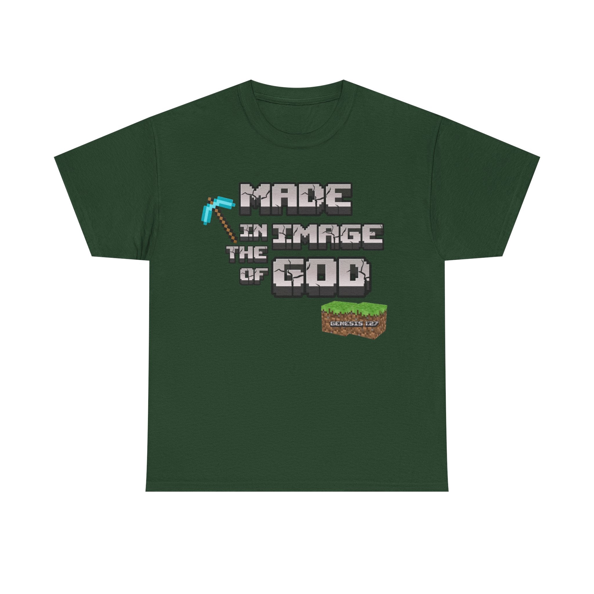 Genesis 1:27 Minecraft-Inspired Christain T-Shirt - Unisex