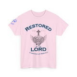 Restored by the Lord Tee | 2 Corinthians 5:17 Scripture Shirt | Christian Rebuild T-Shirt | Unisex Heavy Cotton Tee