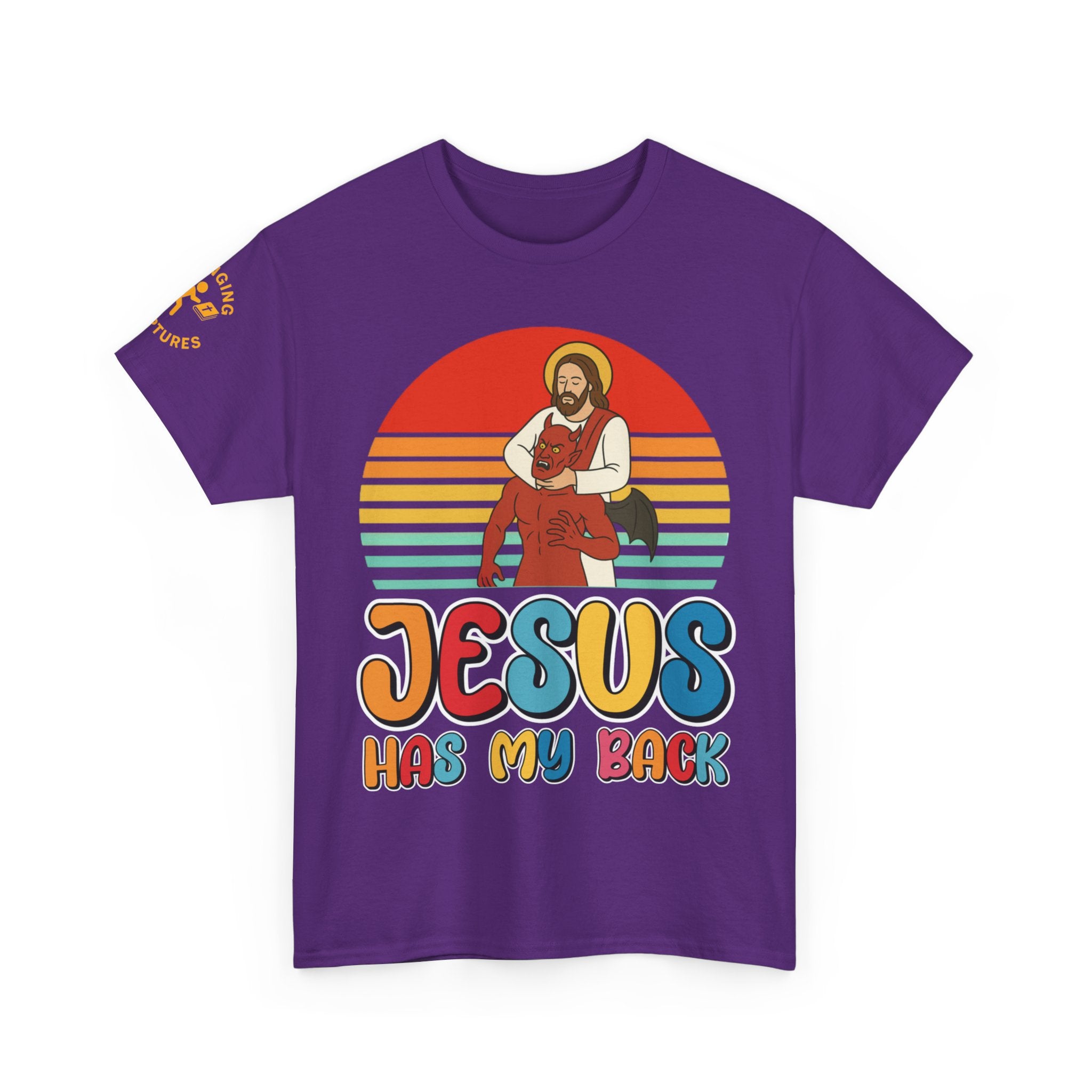 Jesus Has My Back | Unisex Heavy Cotton Christian T-Shirt