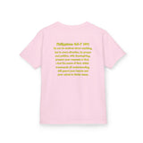 Don’t Worry, Be Happy Kids Tee | Philippians 4:6-7 Scripture Shirt