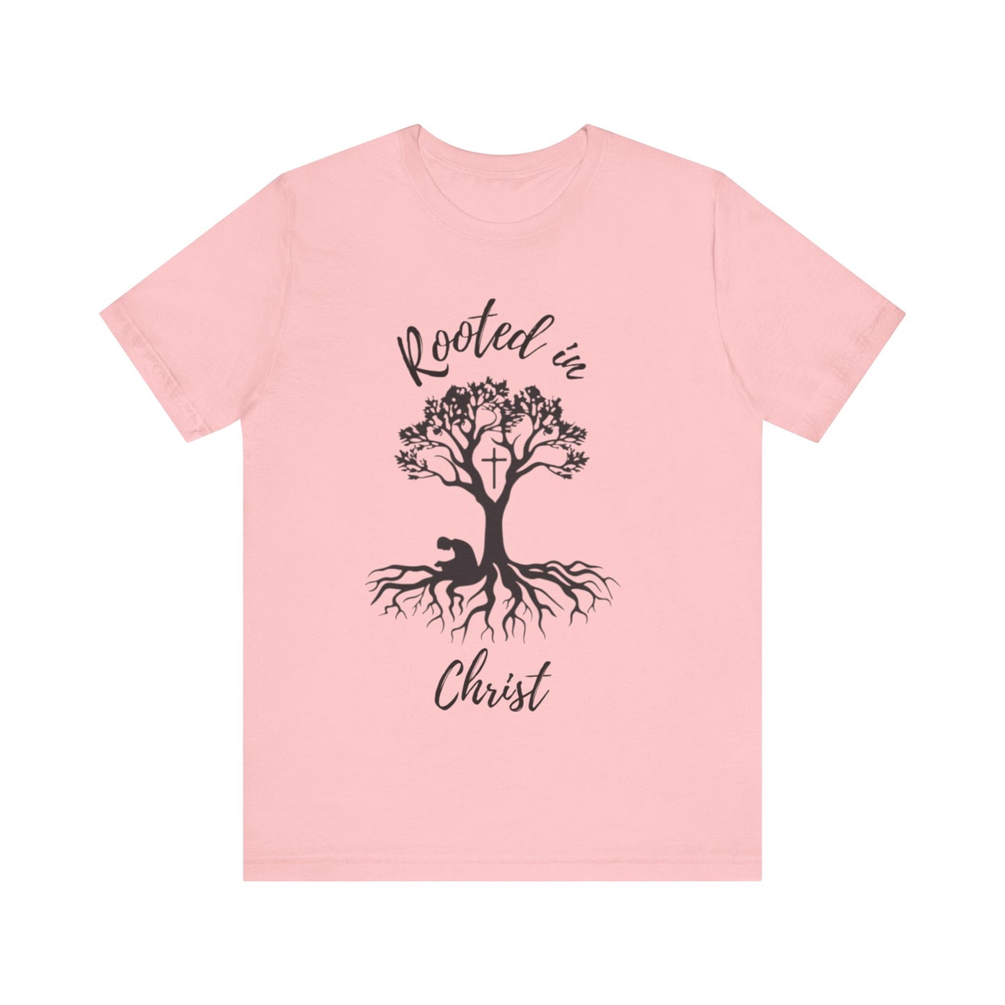 Rooted in Christ Tee | Colossians 2:6-7 Scripture Shirt | Christian Faith T-Shirt
