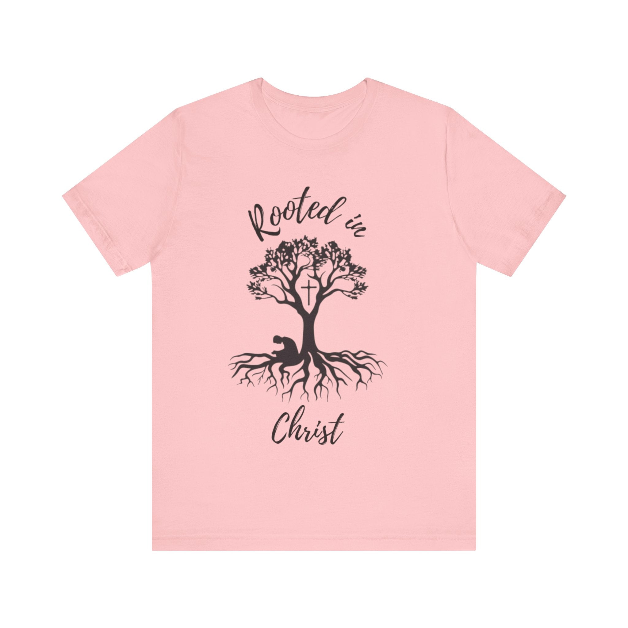 Rooted in Christ Tee | Colossians 2:6-7 Scripture Shirt | Christian Faith T-Shirt
