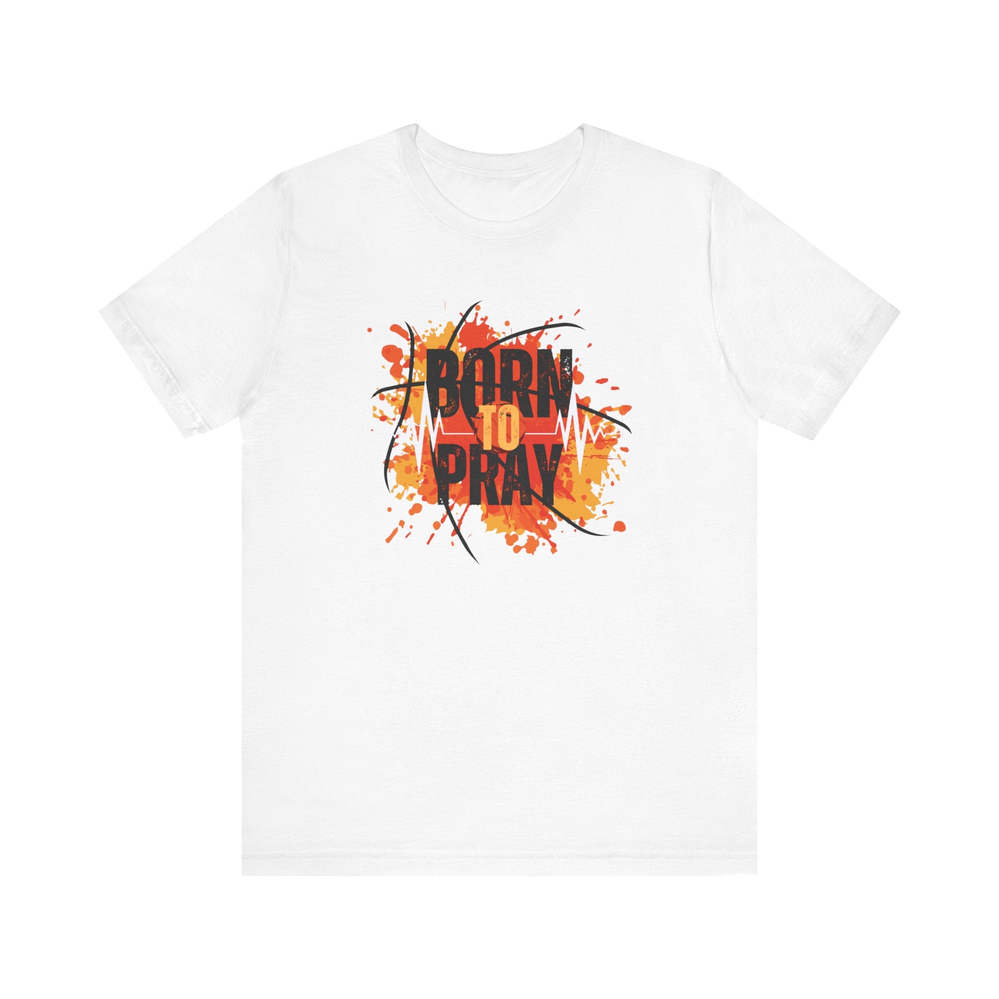 Born to Pray Tee | Christian Basketball Shirt | Unisex Jersey Short Sleeve | Inspirational Faith & Sports Apparel