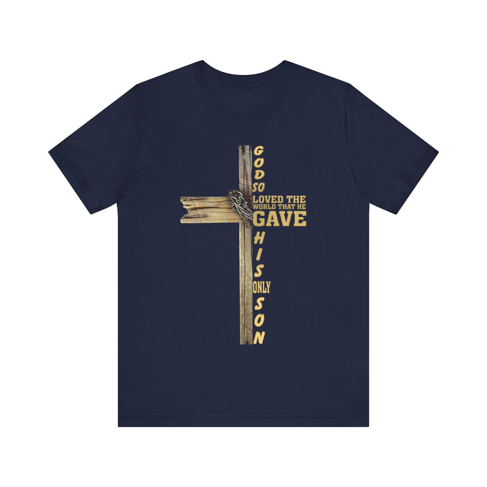 God So Loved the World — John 3:16 | Unisex Jersey Short Sleeve Christian T-Shirt