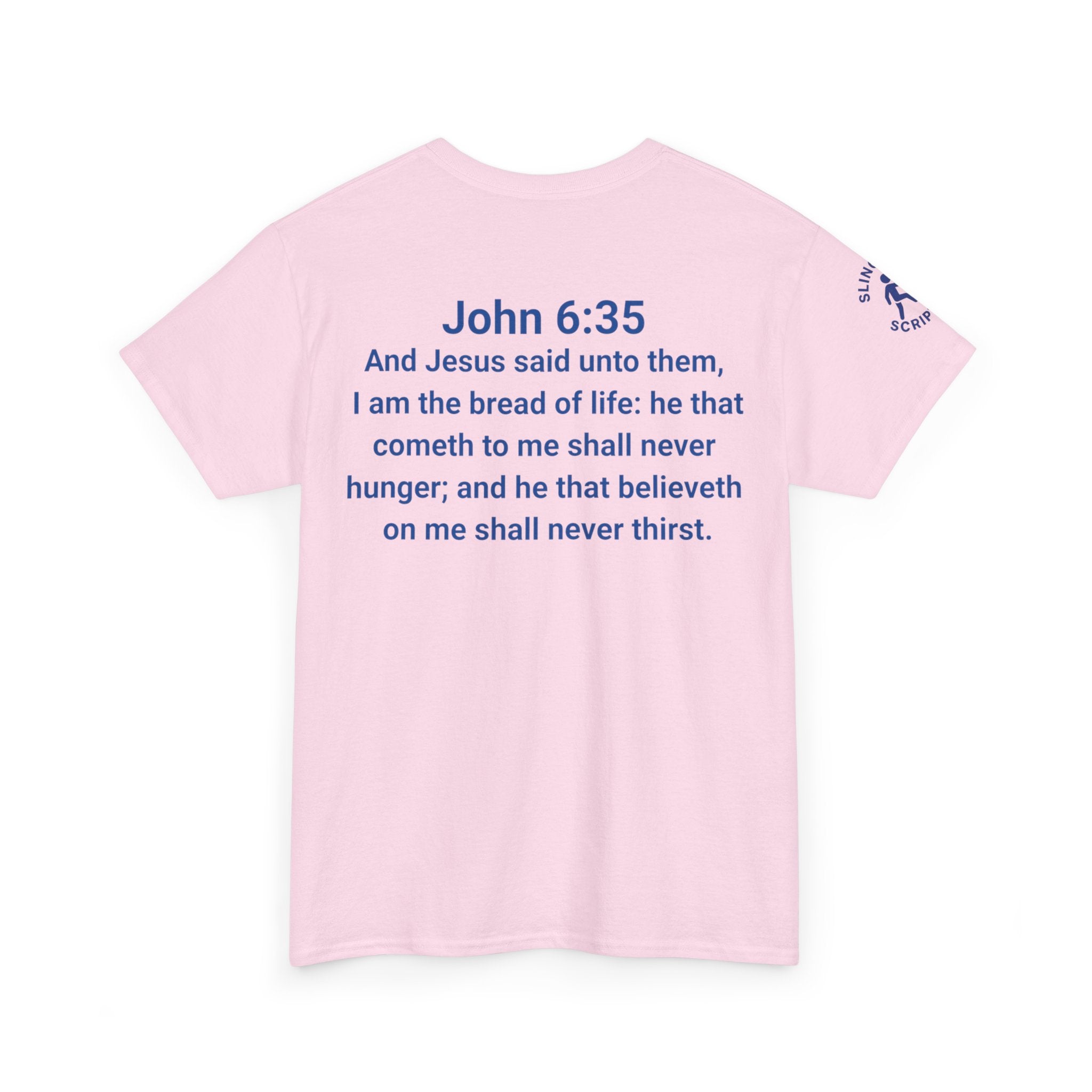 His Name Is Wonderful Tee | John 6:35 Wonder Bread Parody Shirt | Unisex Heavy Cotton Christian T-Shirt