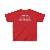 Enjoy Jesus Christ Kids Tee — John 4:14 Bible Verse Shirt | Christian Kids Faith T-Shirt