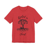 Rooted in Christ Tee | Colossians 2:6-7 Scripture Shirt | Christian Faith T-Shirt