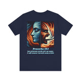 Proverbs 15:1 “A Soft Answer” Christian Tee | Unisex Jersey Short Sleeve T-Shirt