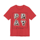 Pray It Forward Tee — Romans 12:12 | Unisex Christian Jersey T-Shirt | Inspirational Prayer Shirt | Faith-Based Apparel