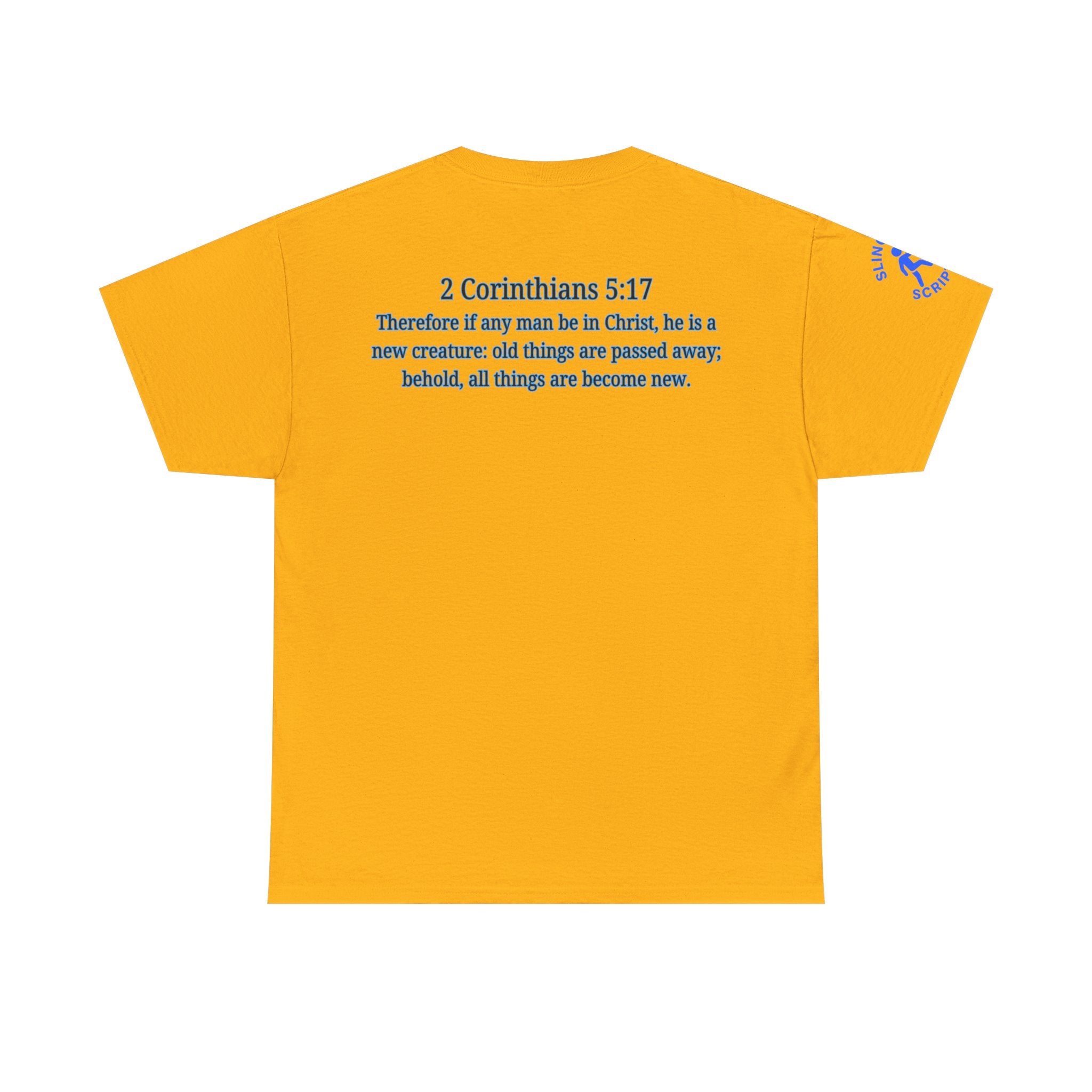 Restored by the Lord Tee | 2 Corinthians 5:17 Scripture Shirt | Christian Rebuild T-Shirt | Unisex Heavy Cotton Tee