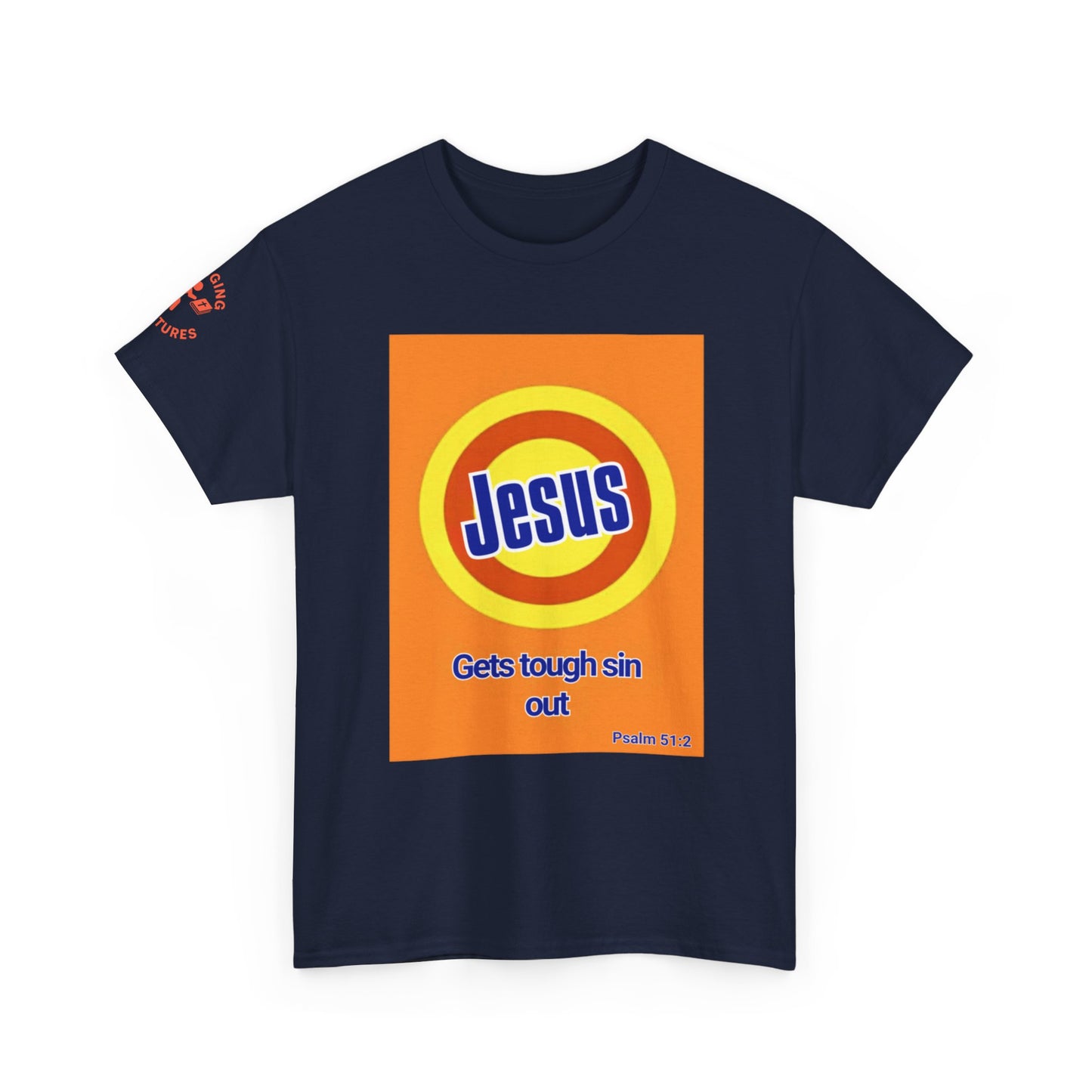 Jesus Gets Sin Out Tee | Psalm 51:2 | Unisex Heavy Cotton Christian Shirt