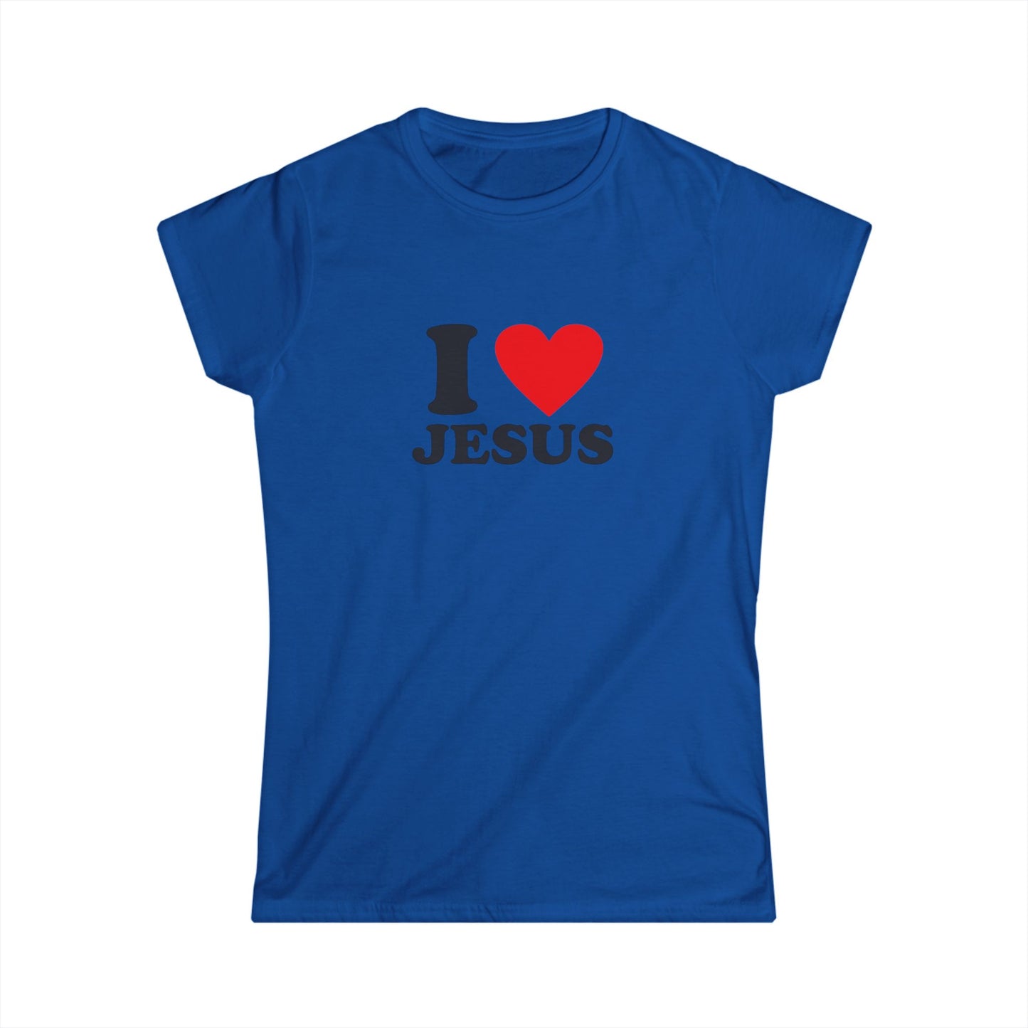 I ❤️ Jesus Women’s Tee | Christian Softstyle T-Shirt