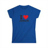 I ❤️ Jesus Women’s Tee | Christian Softstyle T-Shirt