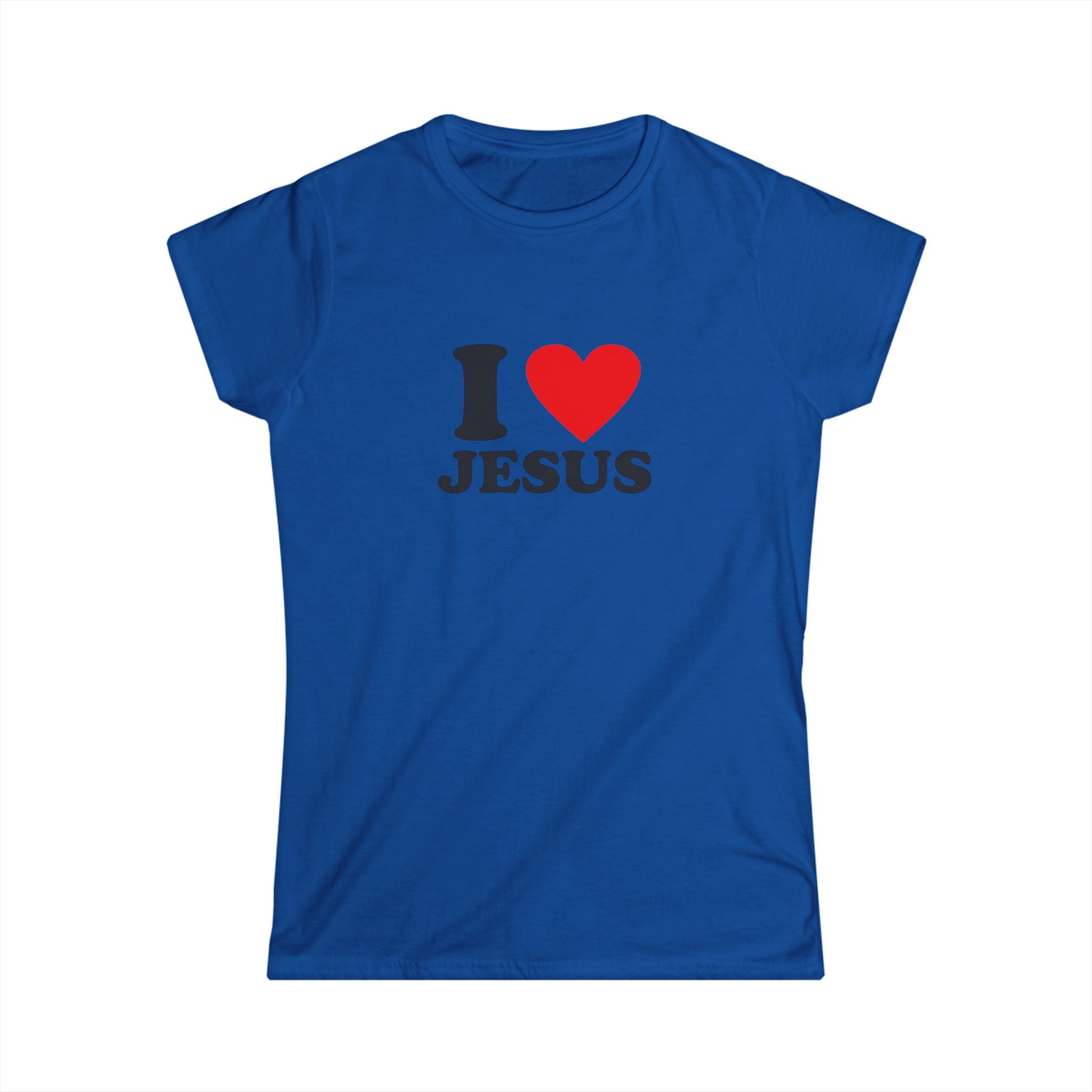 I ❤️ Jesus Women’s Tee | Christian Softstyle T-Shirt