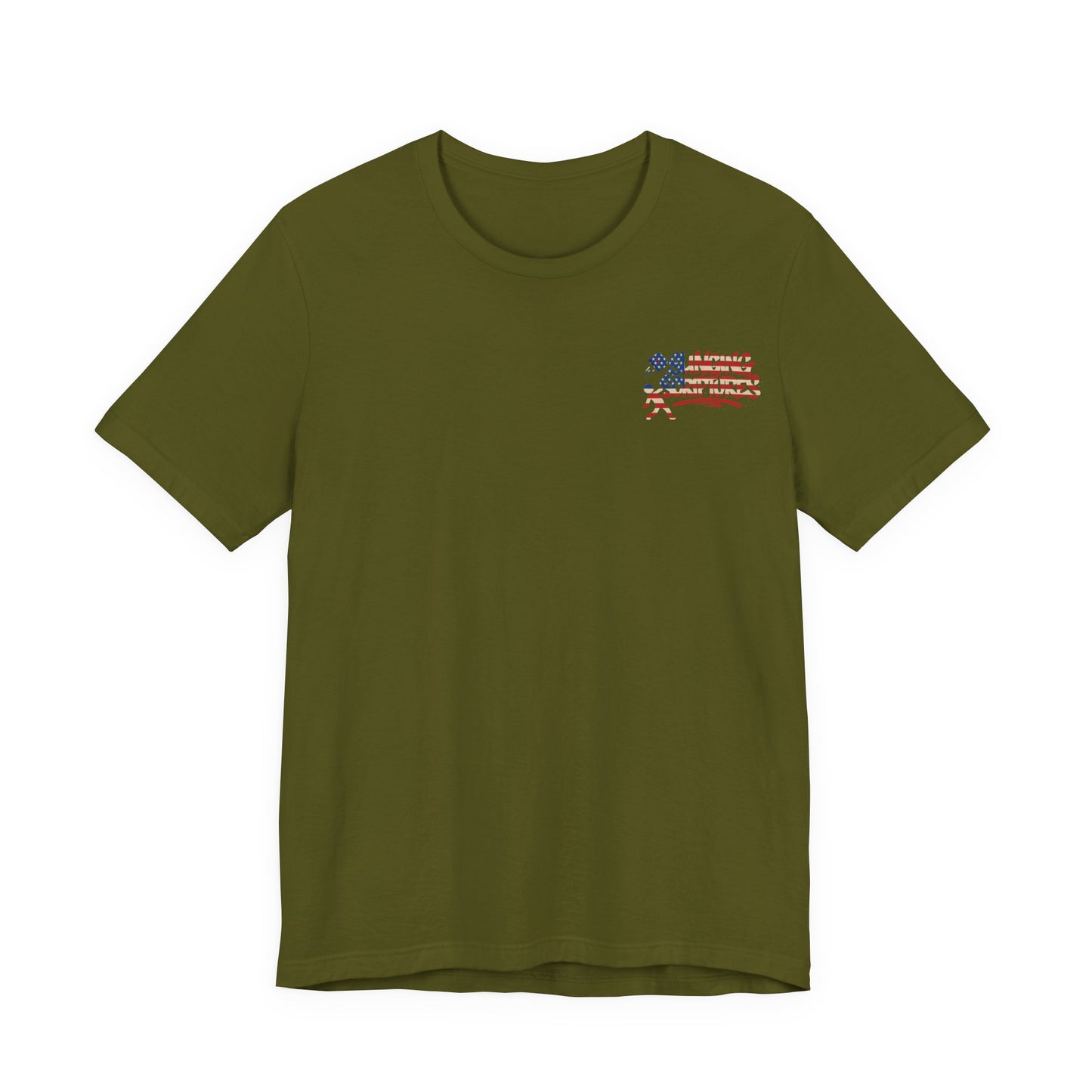Patriotic Graphic Tee-Hold Fast — Hebrews 10:23 | Unisex Jersey Short Sleeve Christian T-Shirt