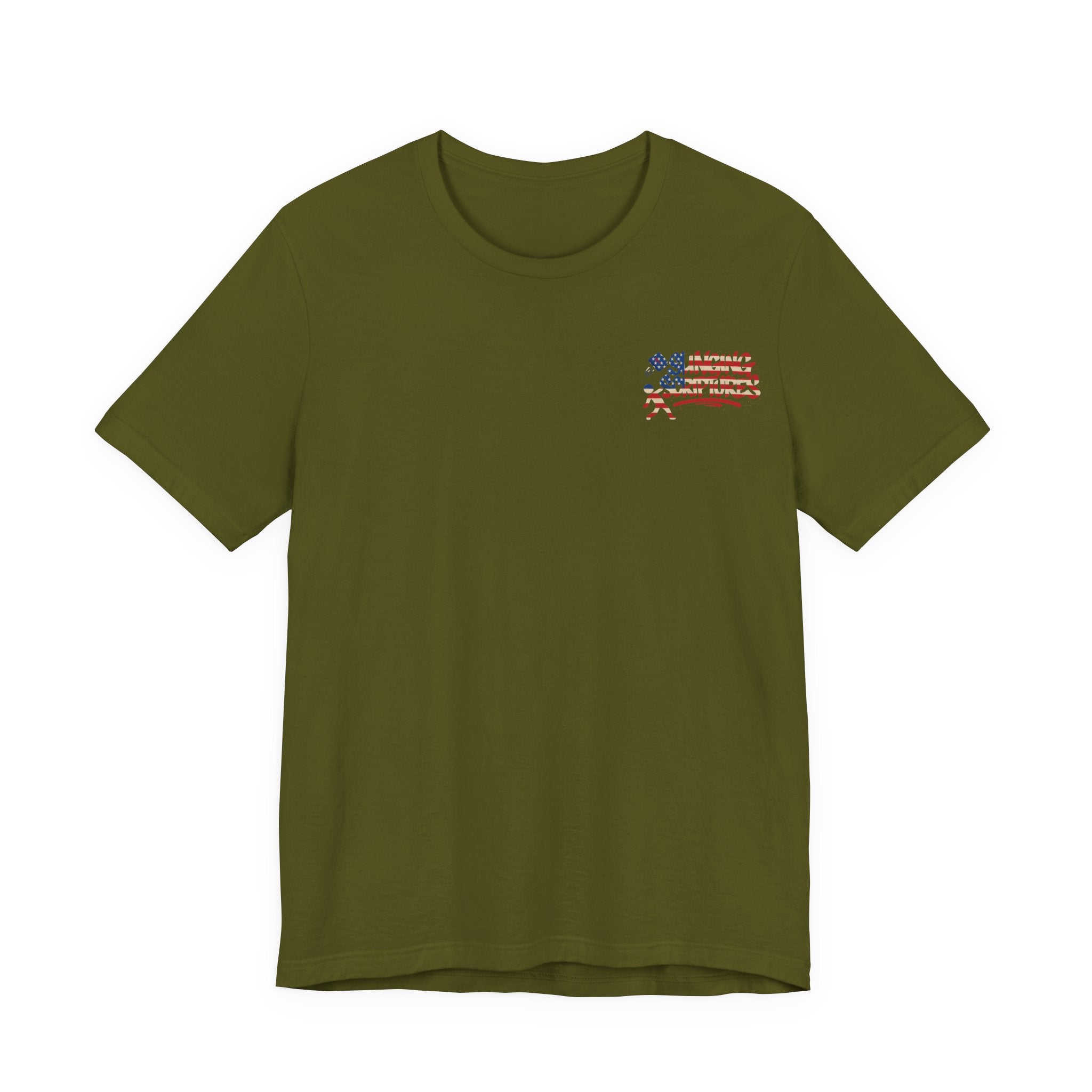 Patriotic Graphic Tee-Hold Fast — Hebrews 10:23 | Unisex Jersey Short Sleeve Christian T-Shirt