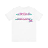 Everything Beautiful in Its Time Tee | Ecclesiastes 3:11 Scripture Shirt | Unisex Jersey Short Sleeve Inspirational Christian T-Shirt