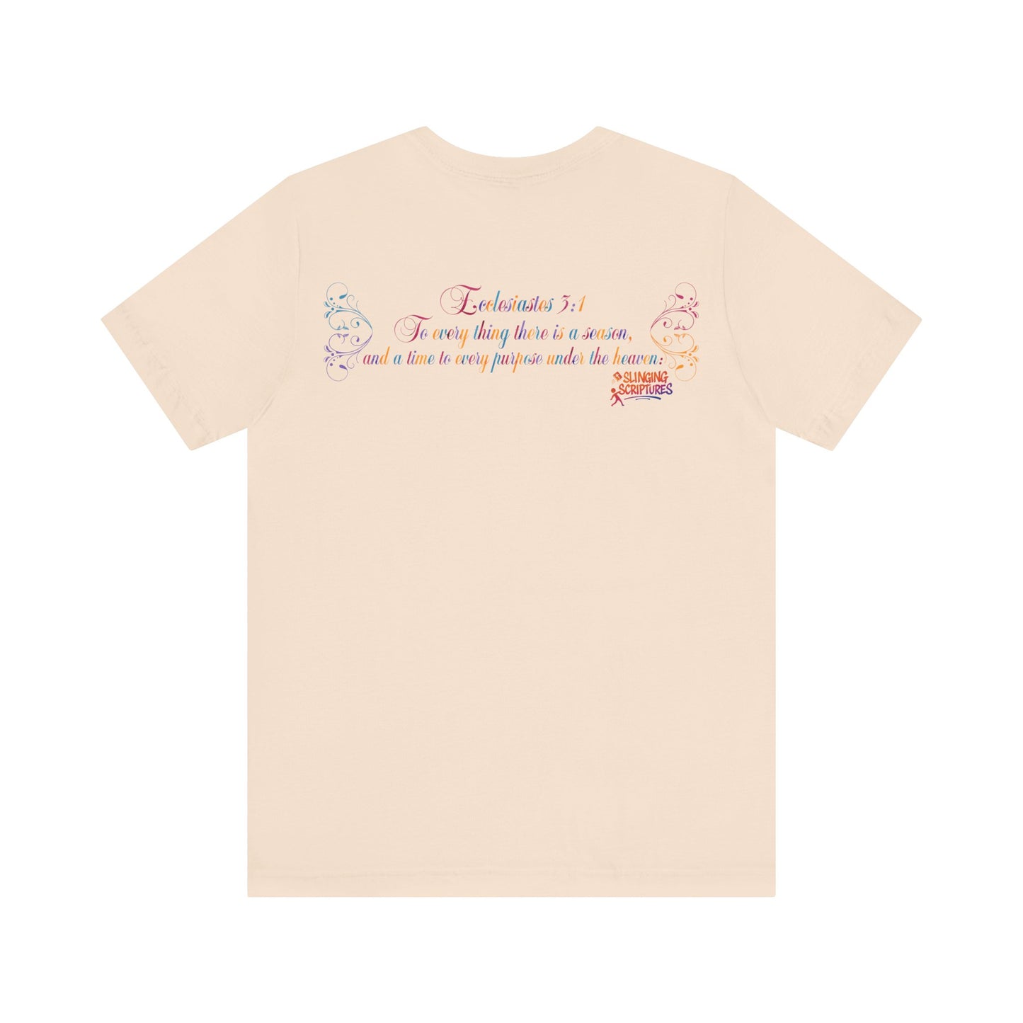 Ecclesiastes 3:1 T-Shirt – Unisex Jersey Short Sleeve Tee with Color Splash Artwork, Inspirational Bible Verse